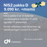 Kursus pakke til CIO og CISO og IT-sikkerhedsansvarlige