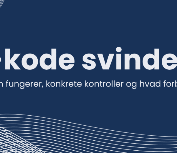 Banner med teksten ‘QR-kode svindel – hvordan svindlen fungerer, konkrete kontroller og hvad forbrugere skal gøre’, CyberNordic logo og QR-kode