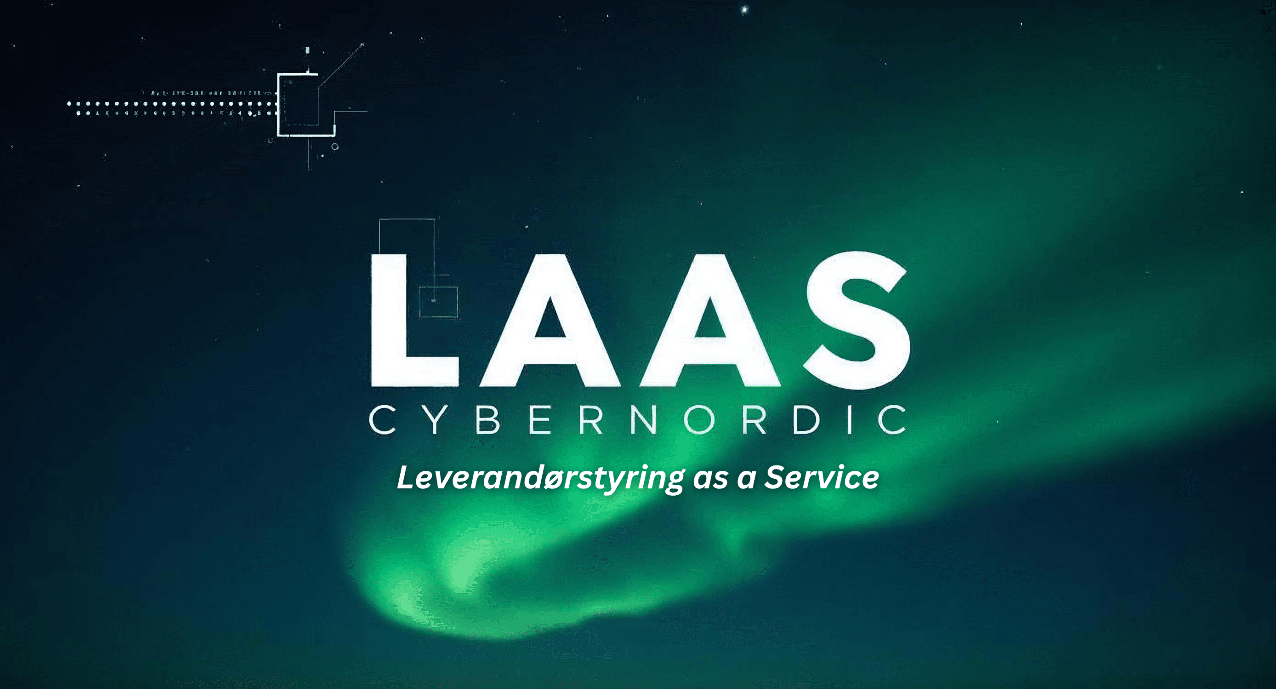LaaS – Leverandørstyring as a Service fra CyberNordic, illustreret med nordisk design og digitale sikkerhedselementer